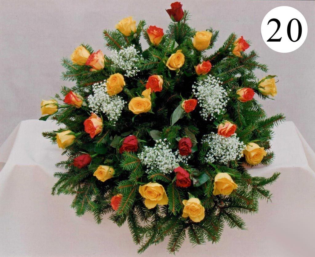 Kytice na položení — vzor 20