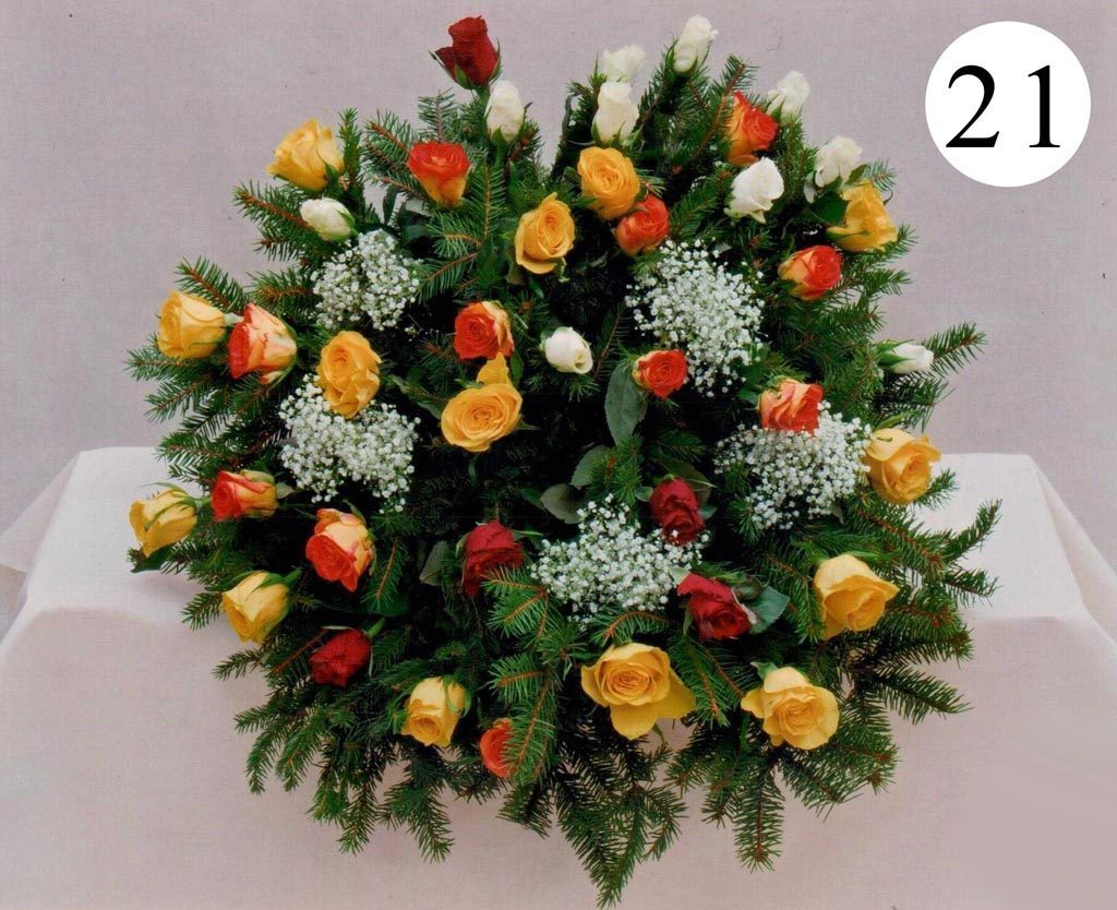 Kytice na položení — vzor 21