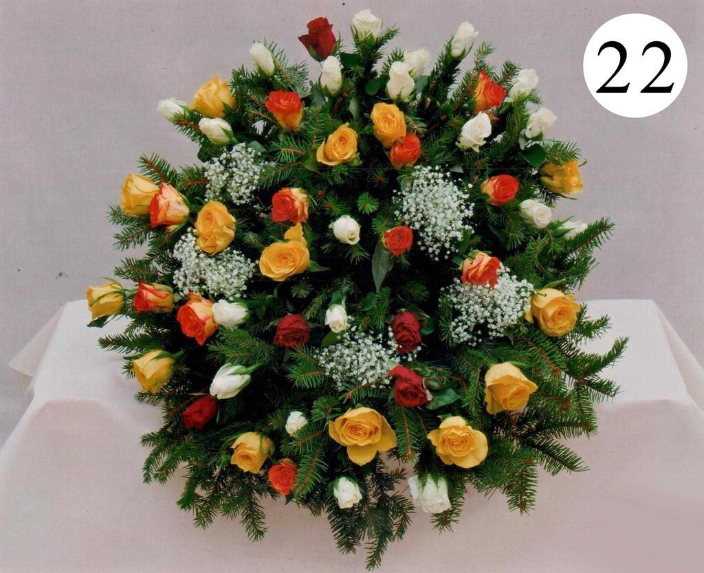 Kytice na položení — vzor 22