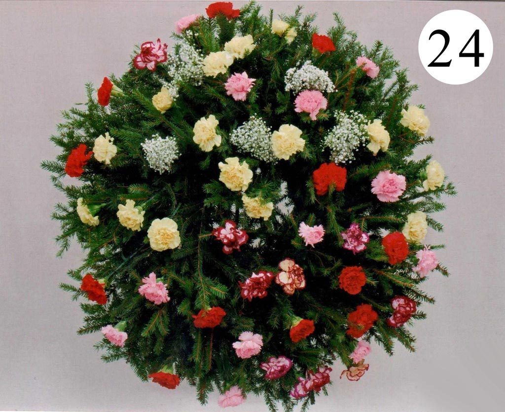 Věnec živý — vzor 24