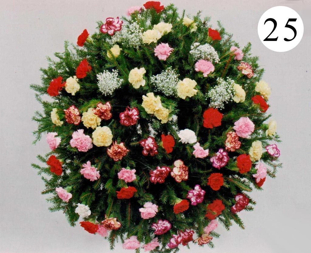 Věnec živý — vzor 25