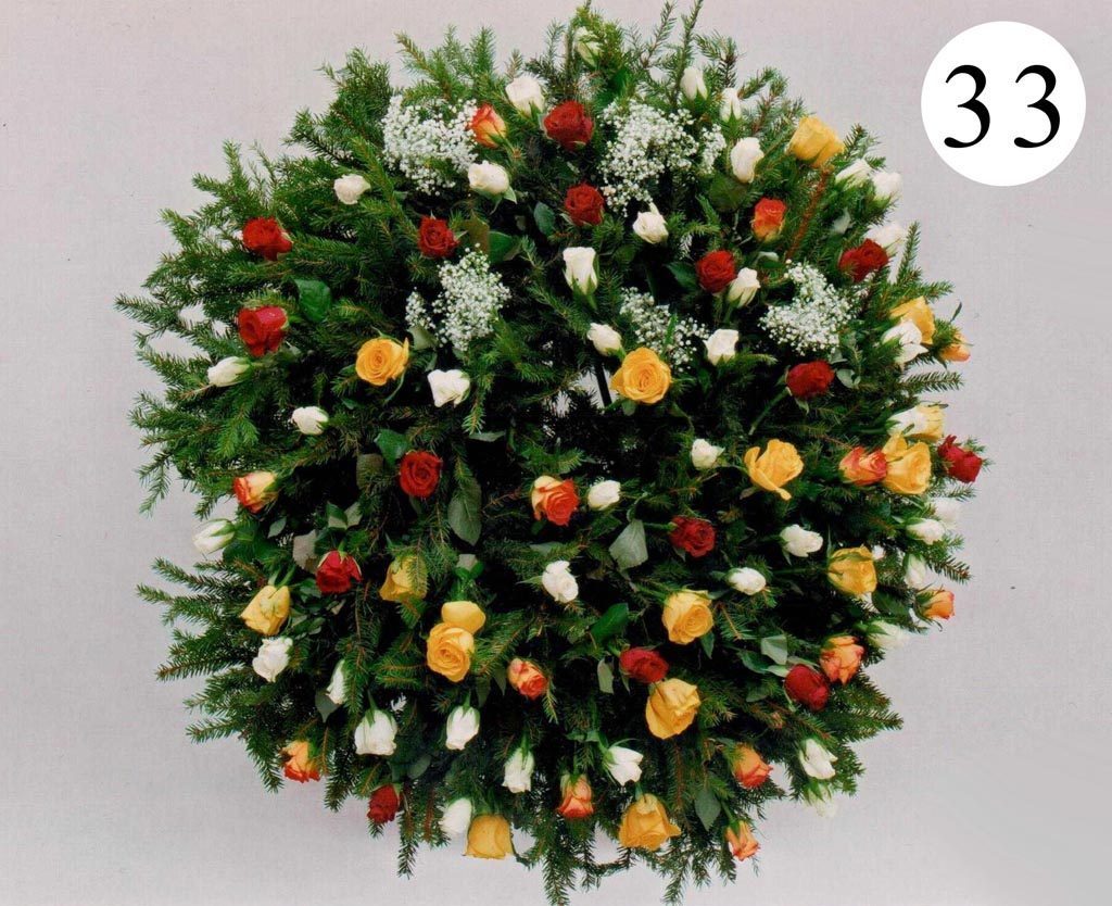 Věnec živý — vzor 33